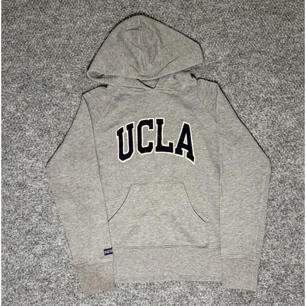 Vintage UCLA Bruins Hoodie Gray Jansport‎ Y2K Unisex Size Small Read Description